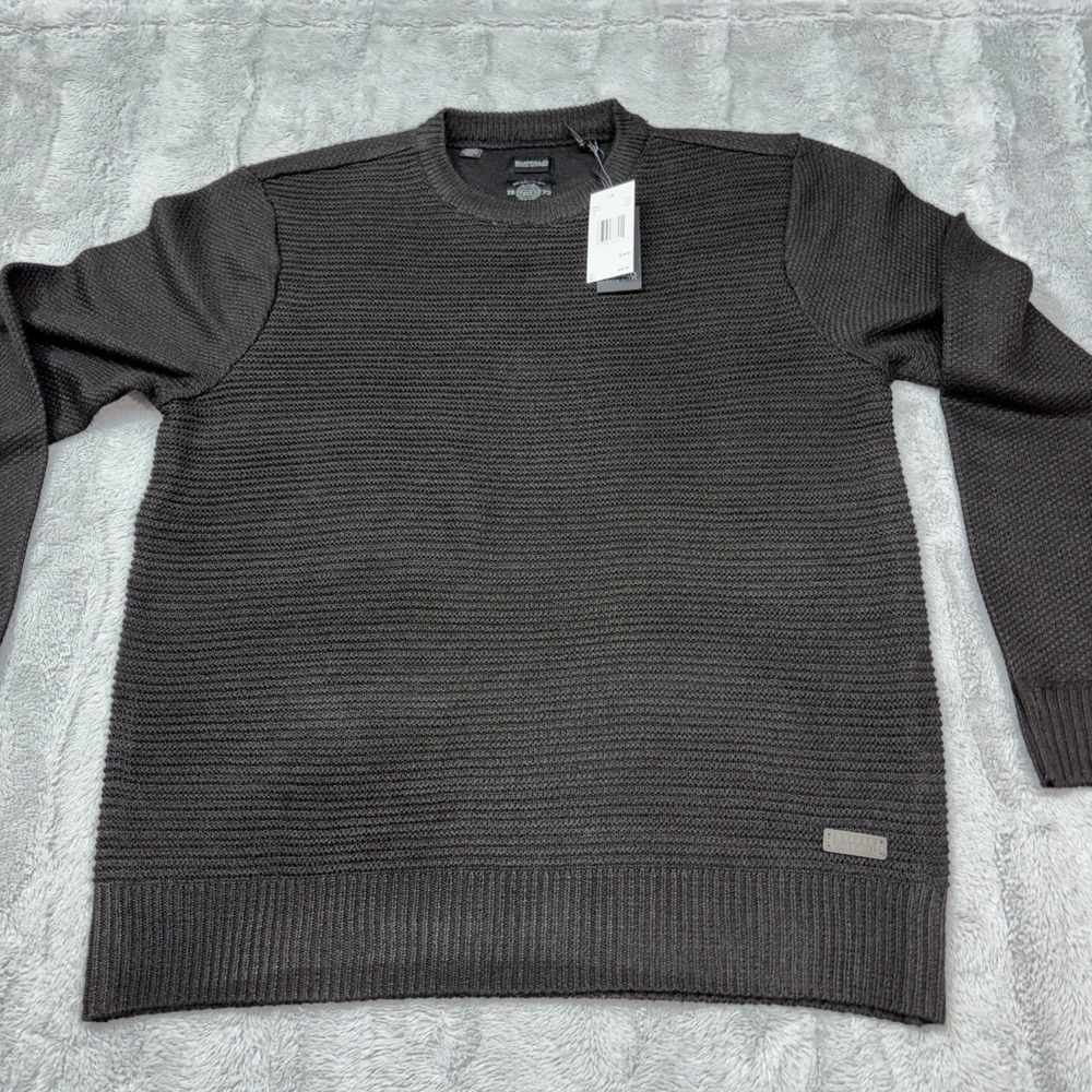 NWT‎ Buffalo David Bitton Wariner Crewneck Sweater - M Black